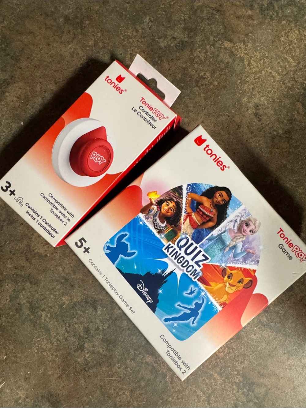 tonies Red Toniebox Play Controller & Disney Quiz Kingdom Set